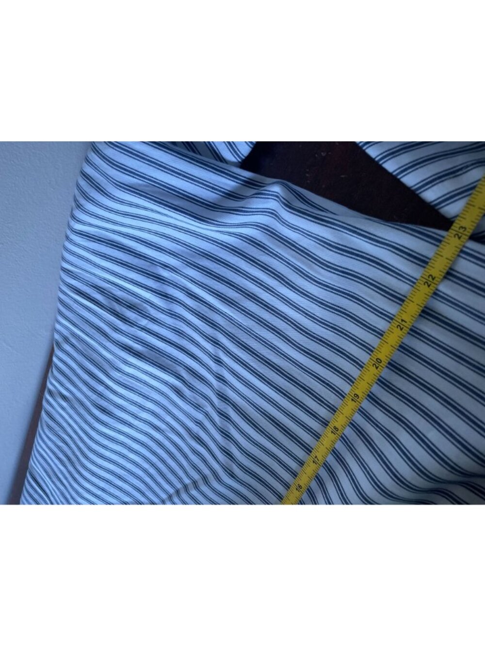 PETITE PLUME french ticking stripe cotton caftan SZ S Luxury Sleepwear - Picture 10 of 12